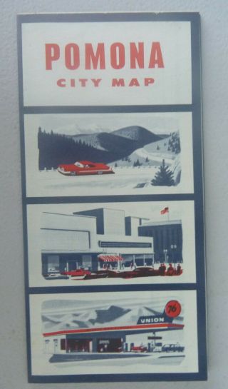 1958 Pomona Street Map Union 76 Oil Gas California