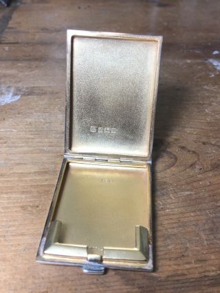 Solid Silver Matchbook / Card Case 1925 By William Neale & Son Ltd 44g