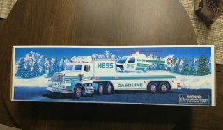 1995 Hess " Toy Truck And Helicopter " - With Batteries Never Opened