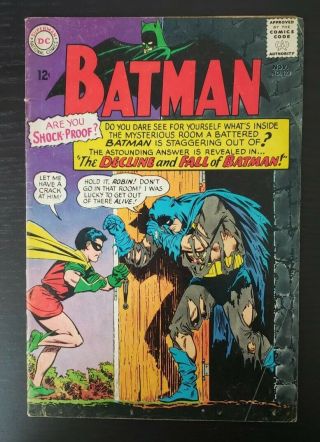 Batman 175 Fall Of Batman Robin Silver Age 12 Cent Comic