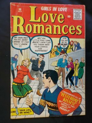 Love Romances 88 Marvel 1961 Jack Kirby Cover Giordano Hayfamzone