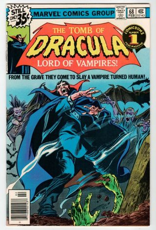 Marvel Tomb Of Dracula 68 - Nm Feb 1979 Vintage Comic
