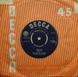 Rolling Stones,  Come On / I Want To Be Loved,  Decca 7inch 45rpm