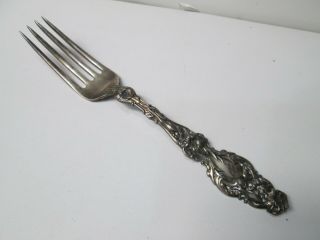 Whiting Lily 1902 Sterling Silver Fork