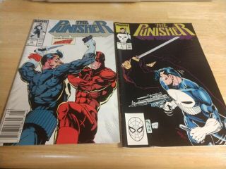 The Punisher Vol 2 1988 9 & 10 Guest Daredevil -