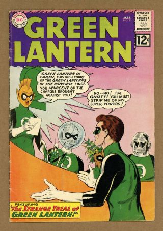 Green Lantern (1st Series Dc) 11 1962 Vg - 3.  5