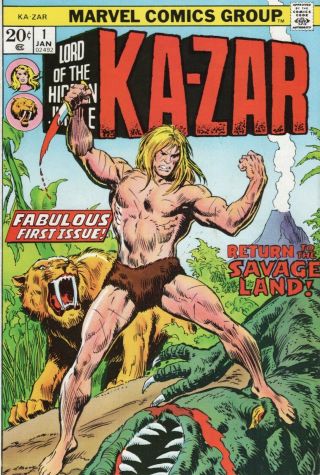 Marvel Comics - Ka - Zar 1 And 3 - Vf - Nm