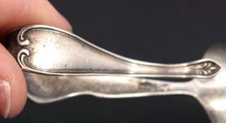 Antique Sterling Silver Mother Goose Baby Spoon,  Baby Rattle & Teething Ring 7