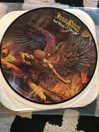 Judas Priest Sad Wings Of Destiny Lp Picture Disc 1983 Import (iron Maiden)
