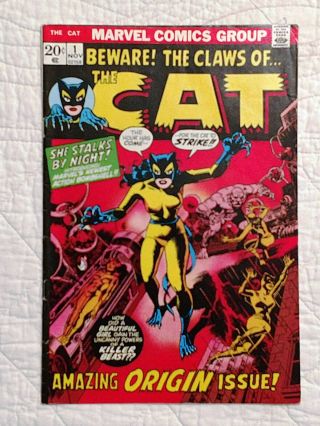Beware The Claws Of The Cat 1 - 1st Appearance Of Tigra Wood Art Movie?