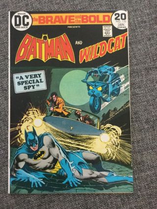 Brave And The Bold 110 Nm - /vf,  Wildcat App.  Nick Cardy Cover.  Jim Aparo Art