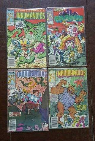 Inhumanoids 1 2 3 4 1 - 4 Full Run Complete Set 1987 Toy Cartoon Marvel Star Comic