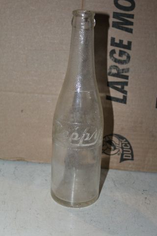 Vintage Peppy Embossed Bottle North Alabama Pepsi Cola Ala Al Huntsville Moulton