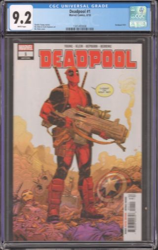 Deadpool 1 (marvel Comics) Cgc 9.  2 1st Print