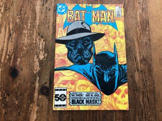Batman 386 Key Issue 1st Appearance And Origin Of Black Mask - Dc Comics K
