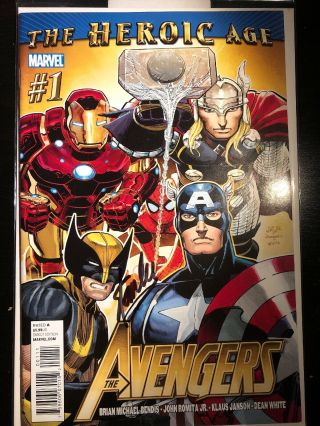 The Avengers 1 Heroic Age Variant | Stan Lee Signed Comic Book