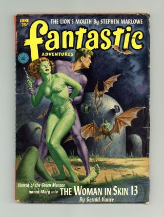Fantastic Adventures (ziff - Davis Publishing) Vol.  14 6 1952 Vg/fn 5.  0