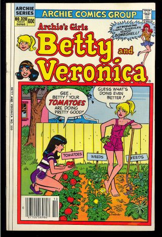 Archie’s Girls Betty And Veronica 320 Intro.  Cheryl Blossom Riverdale 1982 Fn,