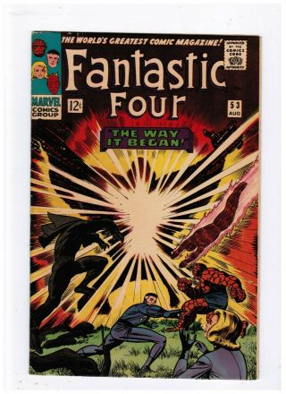 Fantastic Four 53 Vf First Appearance Of The Claw Black Panther Story