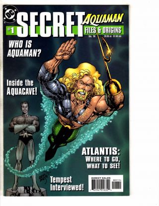 4 Secret Files & Origins Dc Comic Books 1 (4) Aquaman Batgirl Batman,  J257