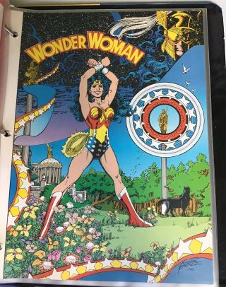 DC Comics 1990 Who’s Who In The DC Universe Style Guide Binders x5 4