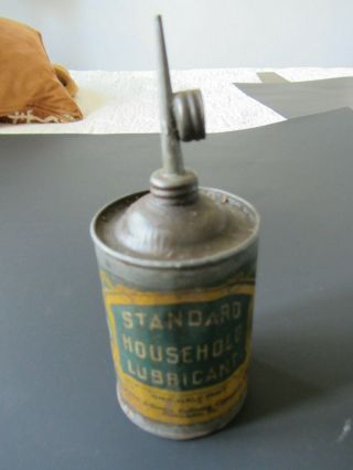 Vintage Atlantic Refining Company Household Lubricant Thumb Press One Half Pint