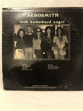 AEROSMITH LOOK HOMEWARD ANGEL LP LIVE IMPORT F 7868 VG 2