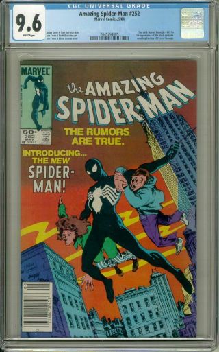 Spider - Man 252 (newsstand Edition) Cgc Graded 9.  6 White Pages