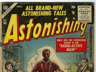 Astonishing 43 (Nov 1955,  Atlas / Marvel) GD/VG 3.  0 6