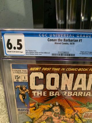 Conan the Barbarian (Marvel) 1 1970 CGC 6.  5 Case And Book 3