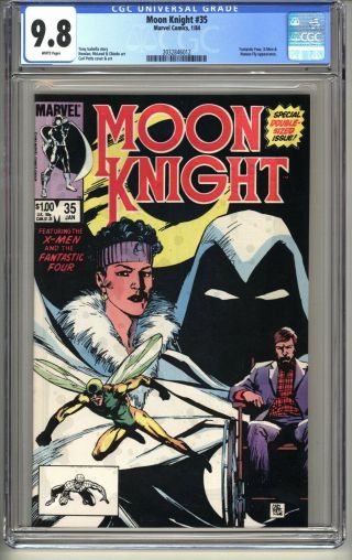 Moon Knight 35 Cgc 9.  8 Wp Nm/mt Marvel Comics 1/84 X - Men Ff App (vol 1)
