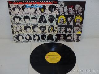 Rolling Stones Some Girls Ex Lp Coc 39108 Die - Cut Cover Lucille Ball