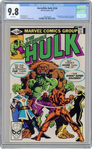 Incredible Hulk (1st Series) 258 1981 Cgc 9.  8 1497504045