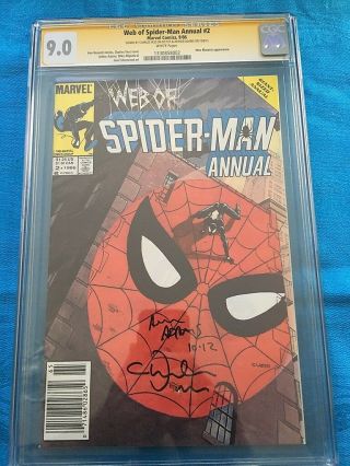 Web Of Spider - Man Annual 2 - Marvel - Cgc Ss 9.  0 - Signed By C Vess,  A Adam