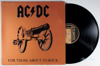 Ac/dc - For Those About To Rock (1981) Vinyl Lp • Malcolm Young,  Let 