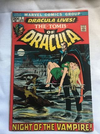 Marvel April 1971 The Tomb Of Dracula Vol 1 Issue 1 Vf,