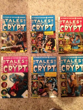 Tales From The Crypt 1991 1,  2,  3,  1992 4,  6,  7,  Russ Cochran Double Sized Vf