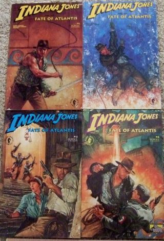 Indiana Jones And The Fate Of Atlantis 1 - 4 1991 Dark Horse Comics