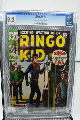 The Ringo Kid 1 Cgc 9.  2 Marvel Silver Age Comics 1970 Western Fastest Gun Alive