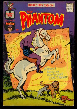 Harvey Hits 36 (the Phantom) Superhero Comic 1960 Vg,