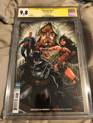 Heroes In Crisis 1 Exclusive Brooks Variant Tom King Signed Cgc 9.  8