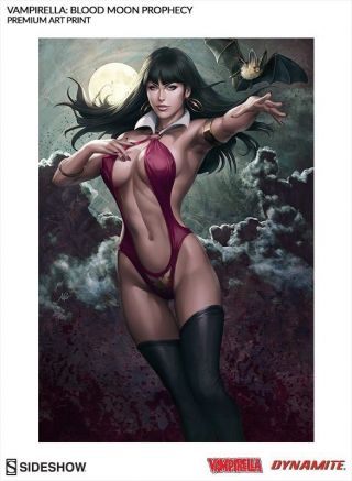 Vampirella Premium Art Print Sideshow Signed Artgerm Stanley Lau Le 500