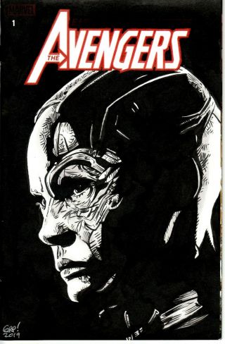 Avengers 1 Blank Variant With Avengers Endgame Sketch Of Nebula