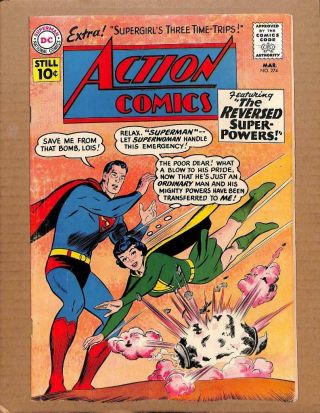 Action Comics 274 - Superman Justice League Of America Dc Comics