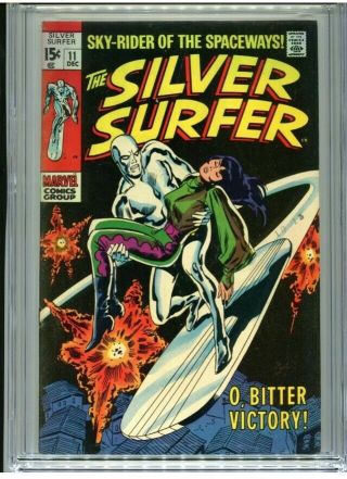 1969 MARVEL SILVER SURFER 11 CGC 7.  0 WHITE SMALL AMOUNT COLOR TOUCH 2