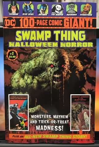 Swamp Thing Dc 100 Page Comic Giant 1 Halloween Horror Walmart Greg Capullo