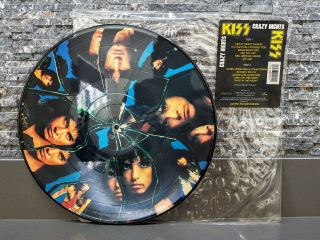Kiss Crazy Nights Vintage Us Vinyl Picture Disc Unplayed W/hype Sticker Aucoin
