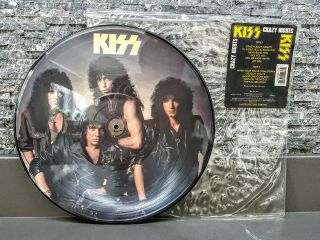 KISS Crazy Nights Vintage US Vinyl picture disc UNPLAYED w/hype sticker Aucoin 2