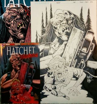 Hatchet Vengeance 1 Comic Cover Art By Ken Haeser And Buz Hasson
