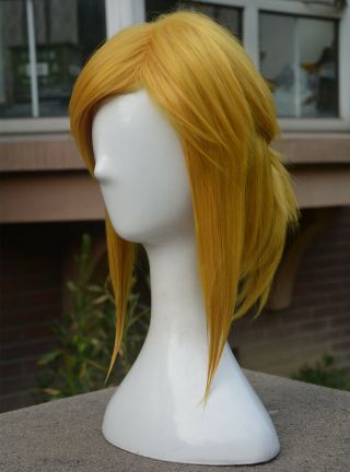 The Legend Of Zelda Link Blonde Short Anime Cosplay Costume Wig,  Cap,  Track